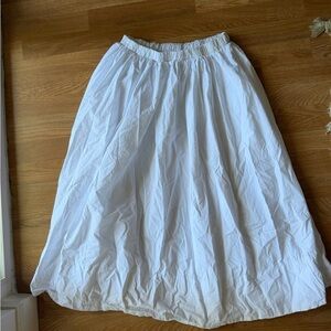 Renee C. Crisp White A-Line Skirt